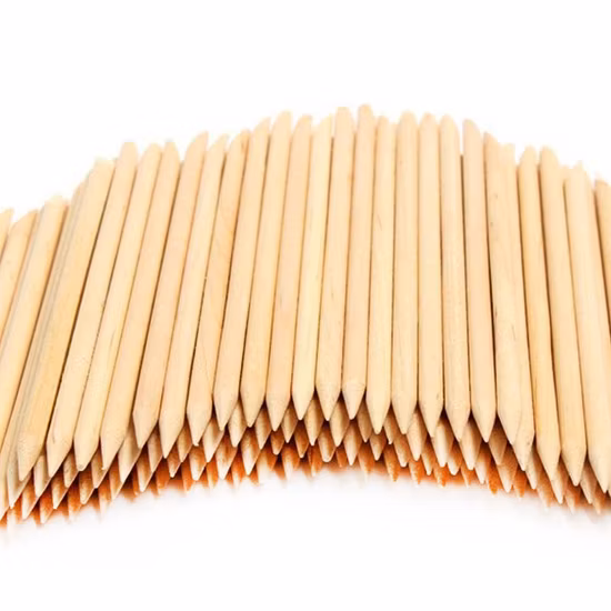 3.8mmx114mm Manicure Cleaning Wood Stick Hot Selling Nail Care Tools Nail Art Round Wooden Stick