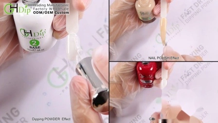 Les couleurs de poudre de trempage acrylique à séchage rapide pour ongles nus correspondent au gel et à la laque