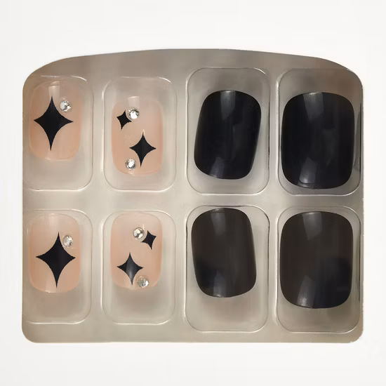 Ongles artificiels, pointes d'ongles portables, 24 pièces, faux ongles conçus à pression
